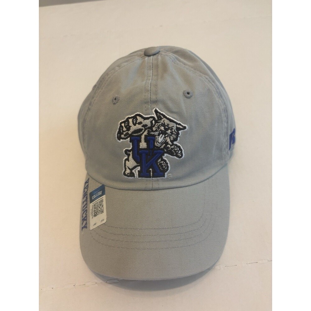 Vintage Russell Kentucky Wildcats UK Gray/Blue Adjustable Cap Hat One Size